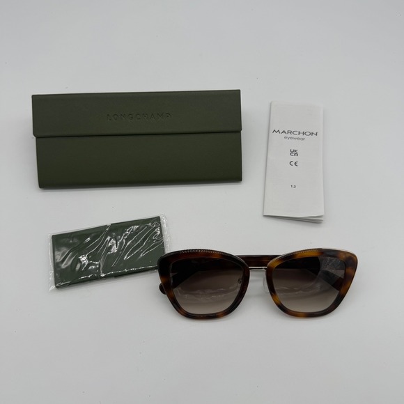 Longchamp LO687S Havana Tortoise Sunglasses Brown Gradient Lens Women main image 5